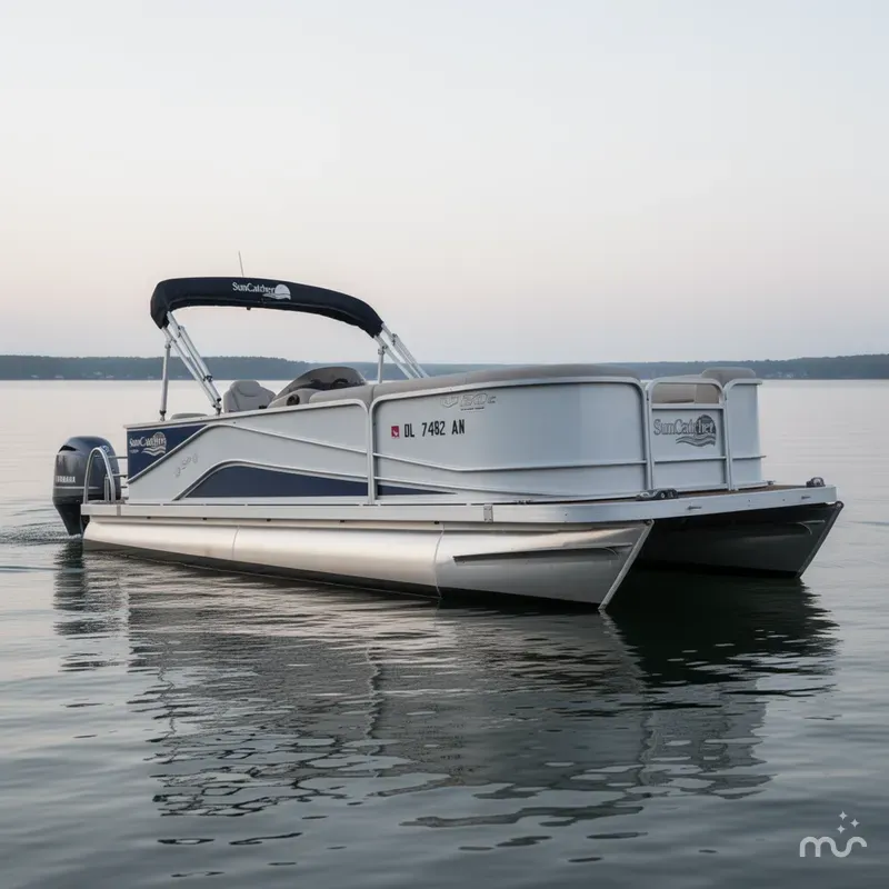 Slide: The Image of YAM Yamaha Suncatcher G3 Pontoon 2018 - 1