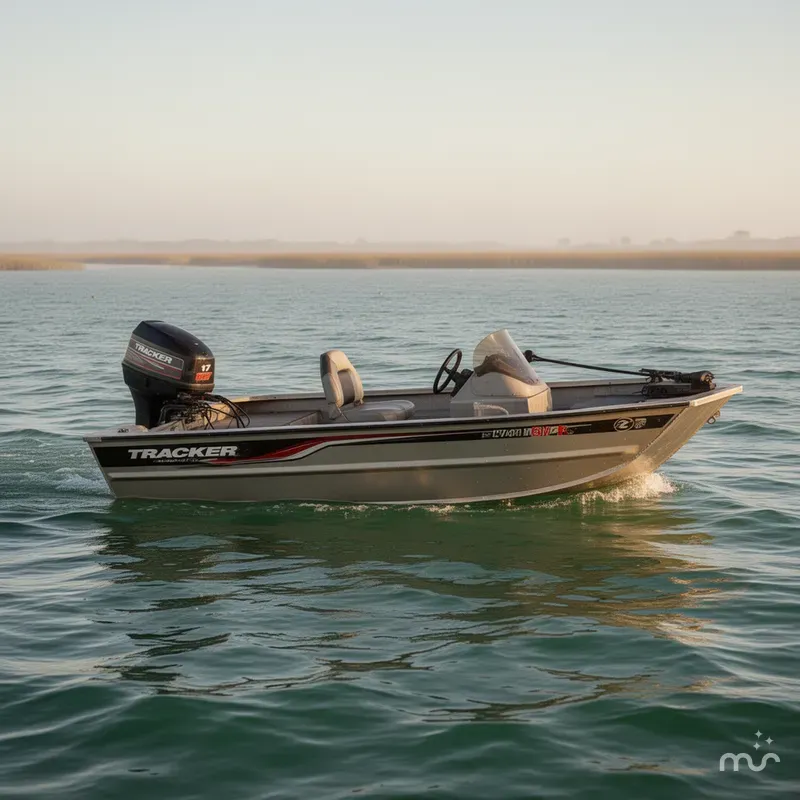 Slide: The Image of Tracker 17 Aluminum Bass Boat 1997 - 0