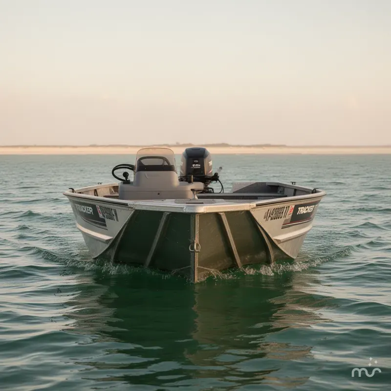 Slide: The Image of Tracker 17 Aluminum Bass Boat 1997 - 3