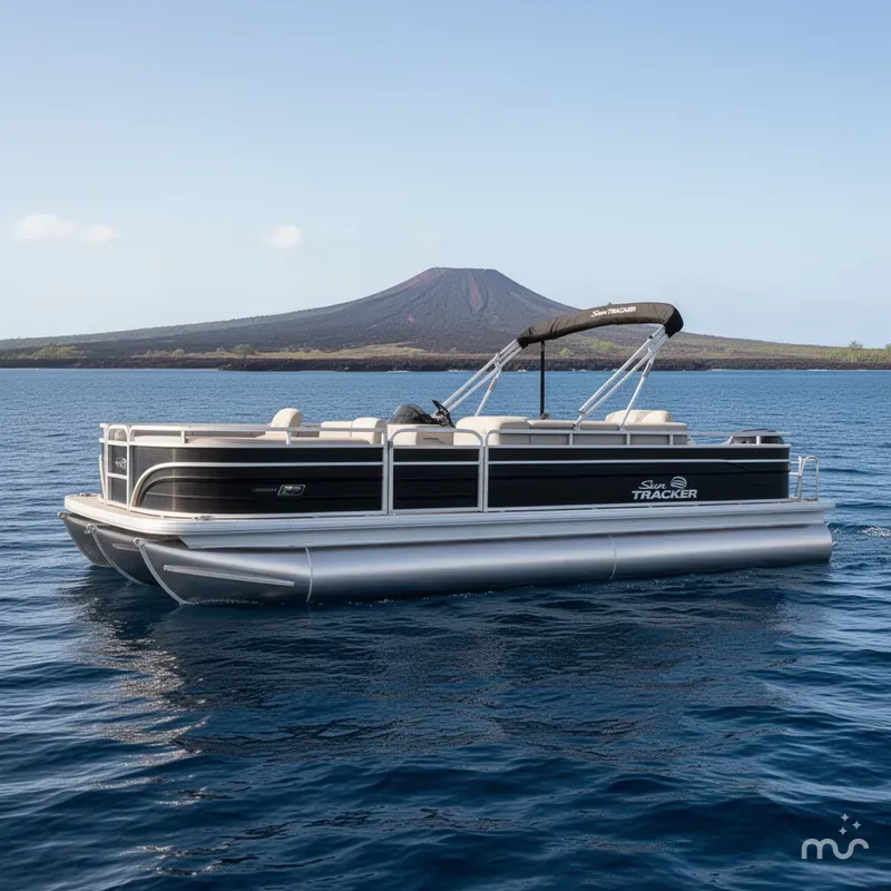 Slide: The Image of Sun Tracker Fishin' Barge 22 DLX w/115HP Pro-XS 4 Stroke 2026 - 2