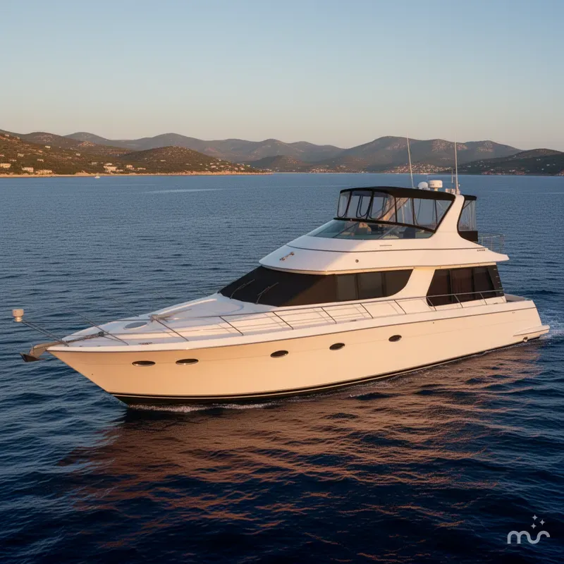 Slide: The Image of Carver Yachts 530 Voyager Pilothouse 1998 - 2