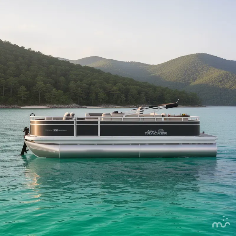 Slide: The Image of Sun Tracker Fishin' Barge 22 DLX 2026 - 2
