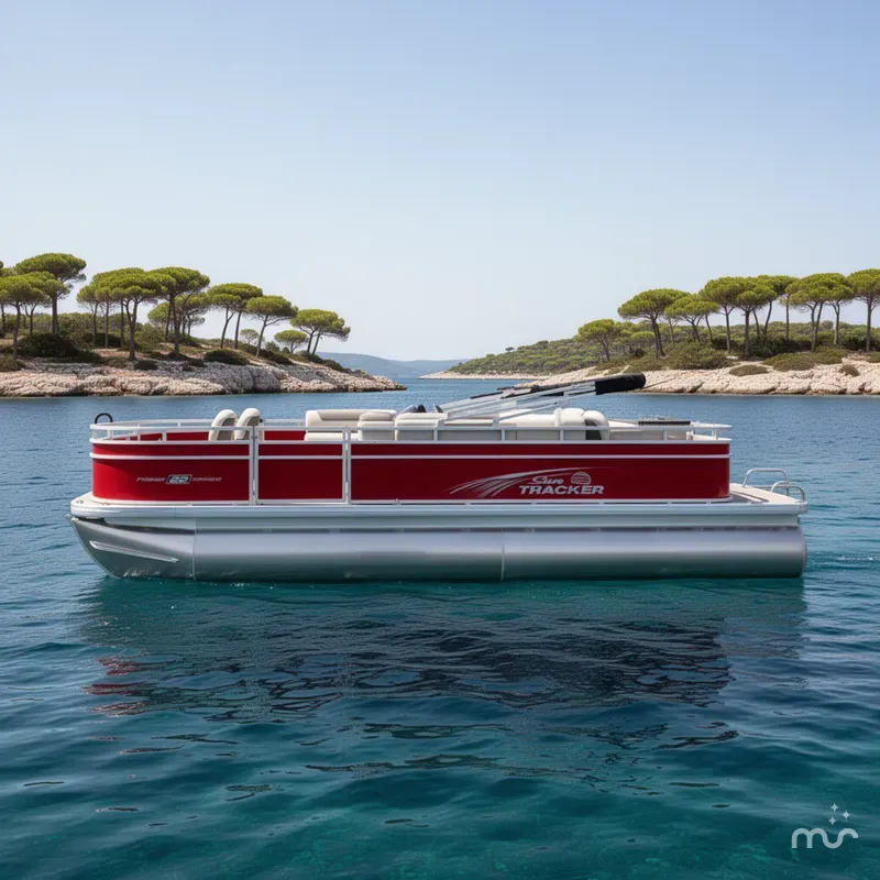 Slide: The Image of Sun Tracker Fishin' Barge 22 DLX 2026 - 2