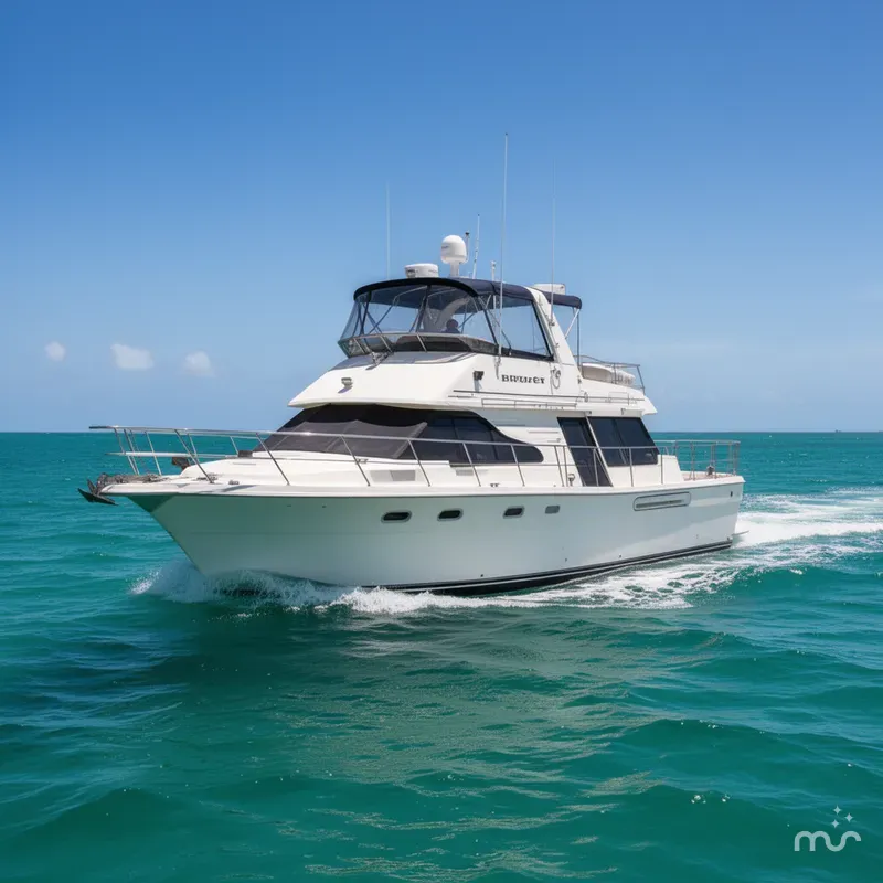 Slide: The Image of Bayliner 4788 Pilot House Motoryacht 1998 - 0