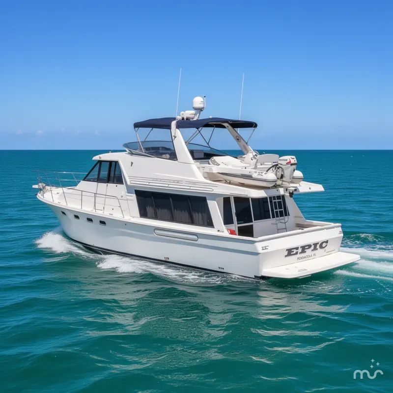 Slide: The Image of Bayliner 4788 Pilot House Motoryacht 1998 - 4