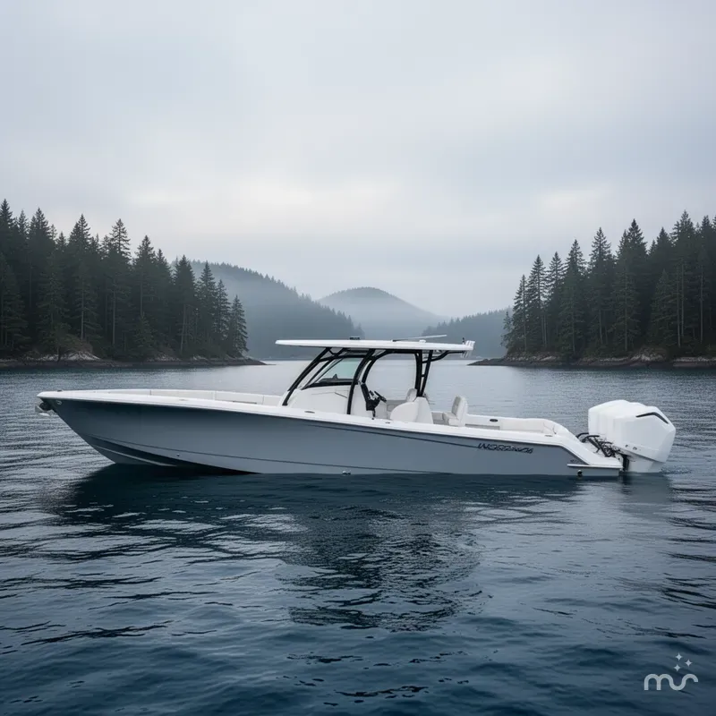 Slide: The Image of Nor-Tech 390 Sport Center Console 2025 - 2