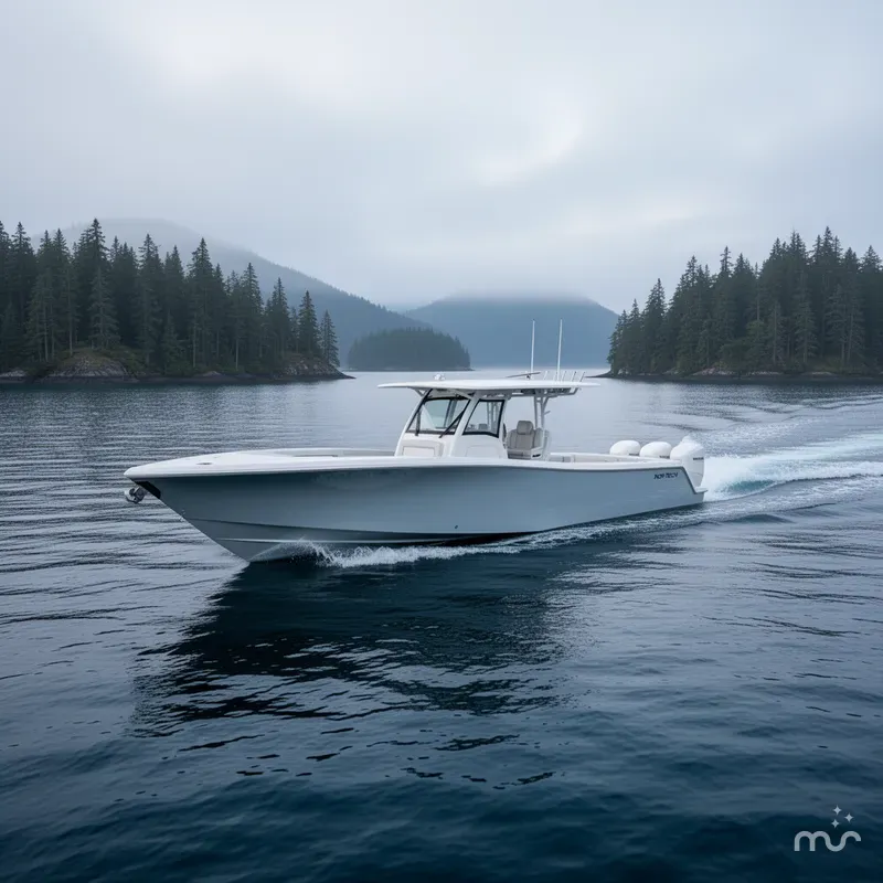 Slide: The Image of Nor-Tech 390 Sport Center Console 2025 - 4