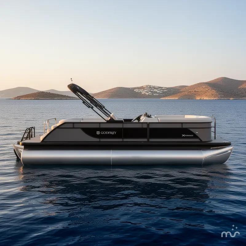 Slide: The Image of Godfrey Sweetwater Xperience 22' Single Flip Lounge Tritoon - 2286 SFLX 2026 - 2