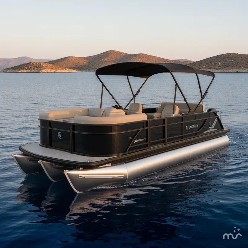 The Image of Godfrey Sweetwater Xperience 20' Single Flip Lounge Tritoon - 2086 SFLX 2026 - 0