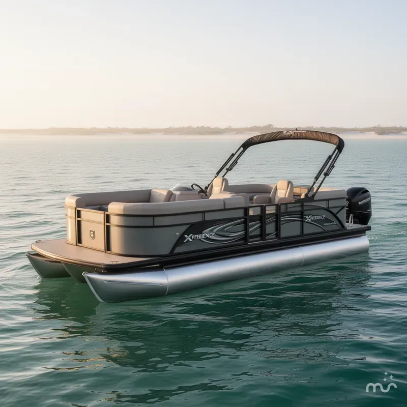 Slide: The Image of Godfrey Sweetwater Xperience 22' Split Bench Pontoon 2026 - 1