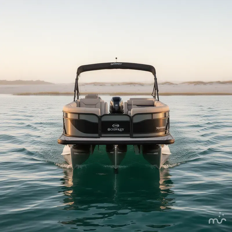 Slide: The Image of Godfrey Sweetwater Xperience 22' Split Bench Pontoon 2026 - 3