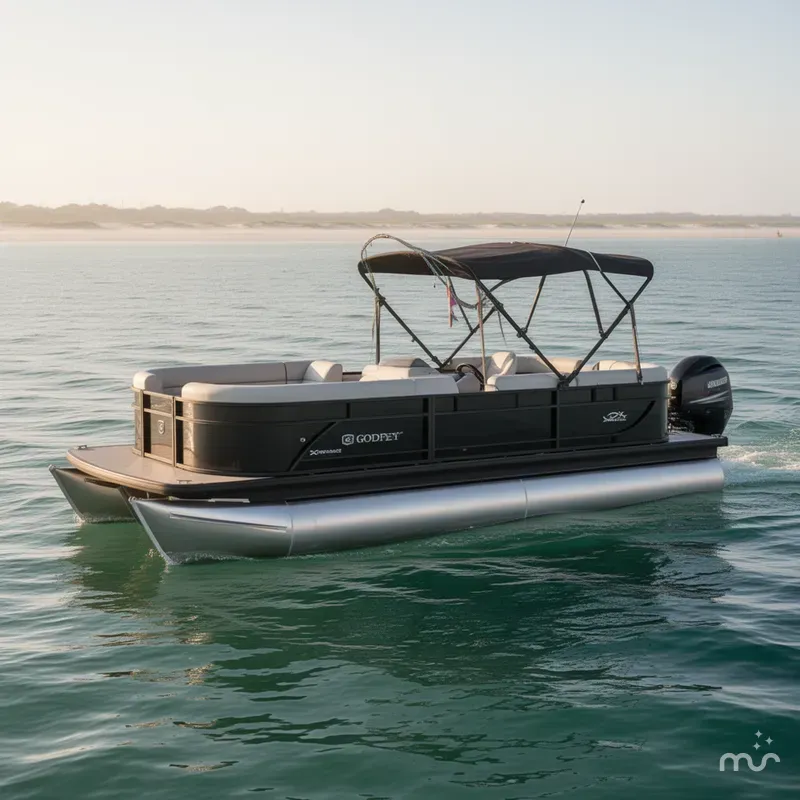 Slide: The Image of Godfrey Sweetwater Xperience 20' Split Bench Pontoon - 2286 SBX 2026 - 0