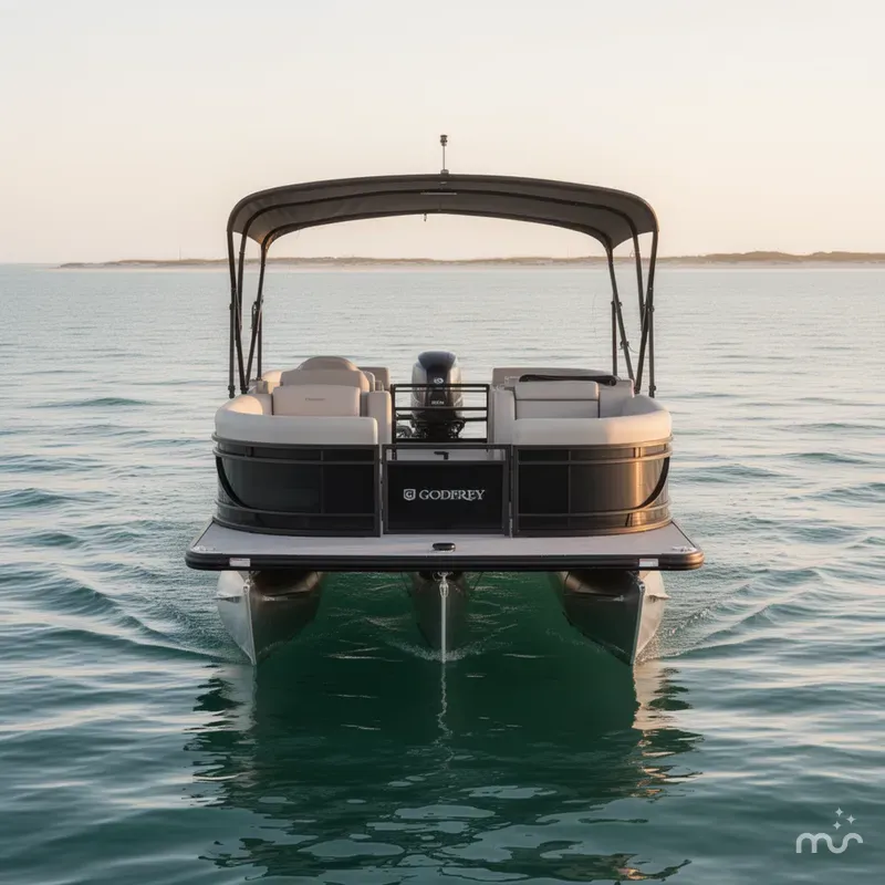 Slide: The Image of Godfrey Sweetwater Xperience 20' Split Bench Pontoon - 2286 SBX 2026 - 2