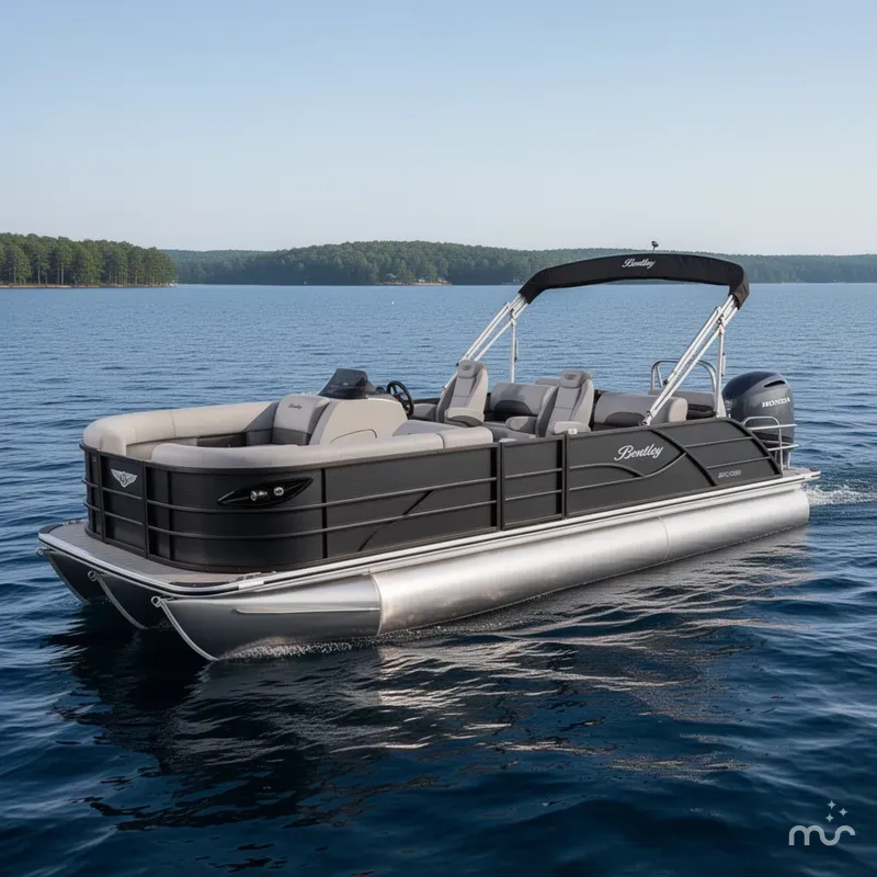 Slide: The Image of Bentley Pontoons Legacy 220 QSB Swingback & Honda 4-Stroke EFI 2026 - 0
