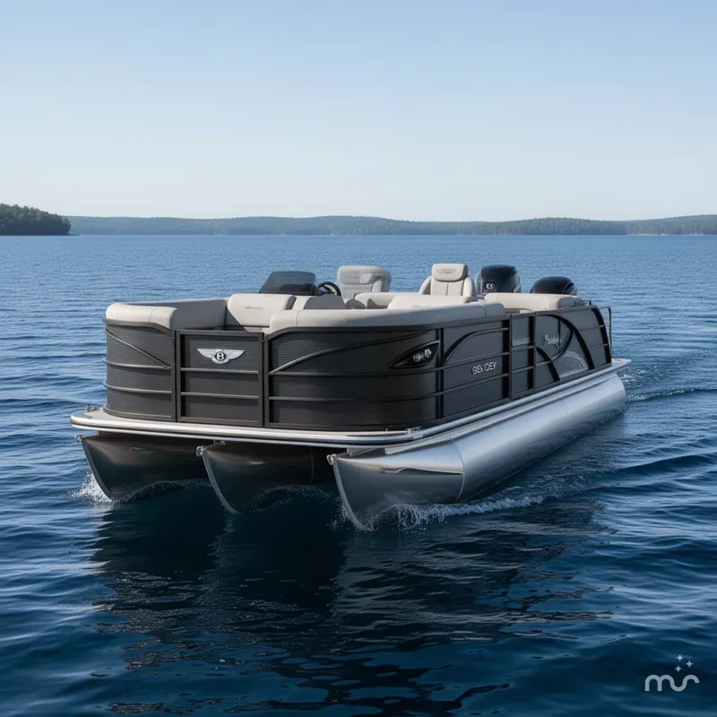 Slide: The Image of Bentley Pontoons Legacy 220 QSB Swingback & Honda 4-Stroke EFI 2026 - 1