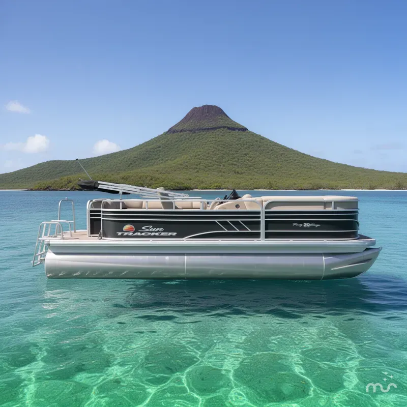 Slide: The Image of Sun Tracker 20 Party Barge DLX 2022 - 2