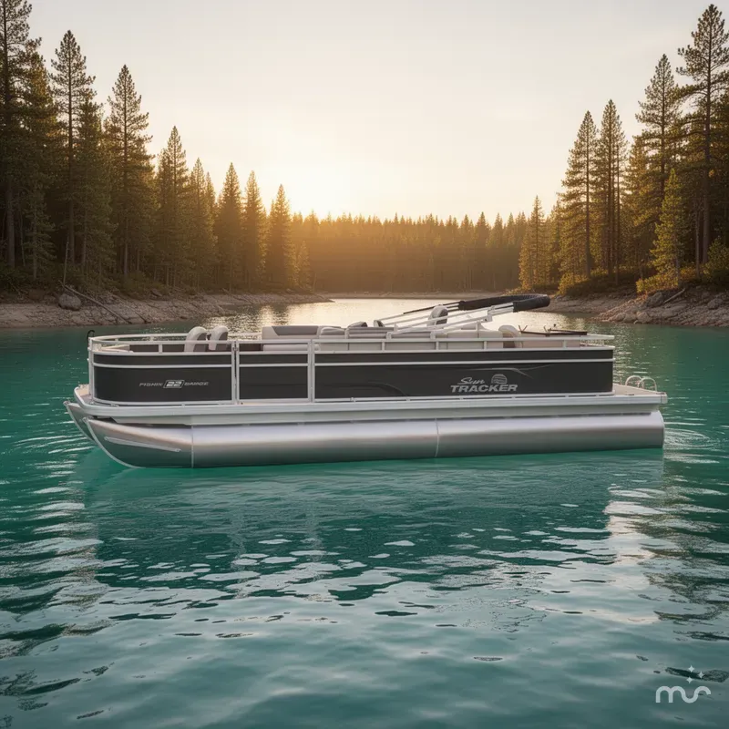 Slide: The Image of Sun Tracker Fishin' Barge 22 DLX 2026 - 2
