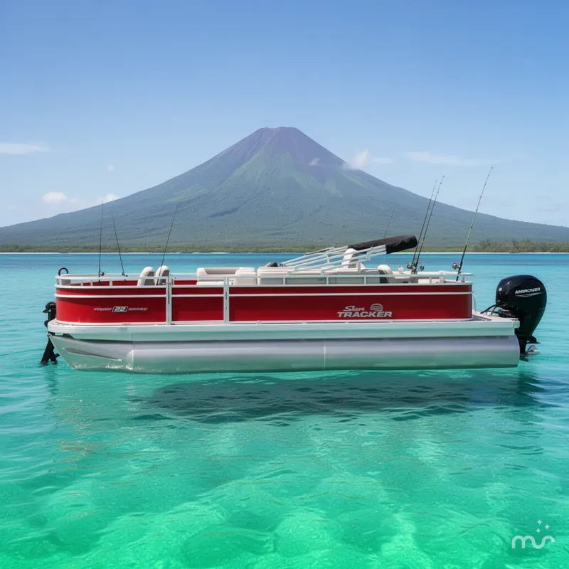 Slide: The Image of Sun Tracker Fishin' Barge 22 DLX 2026 - 2