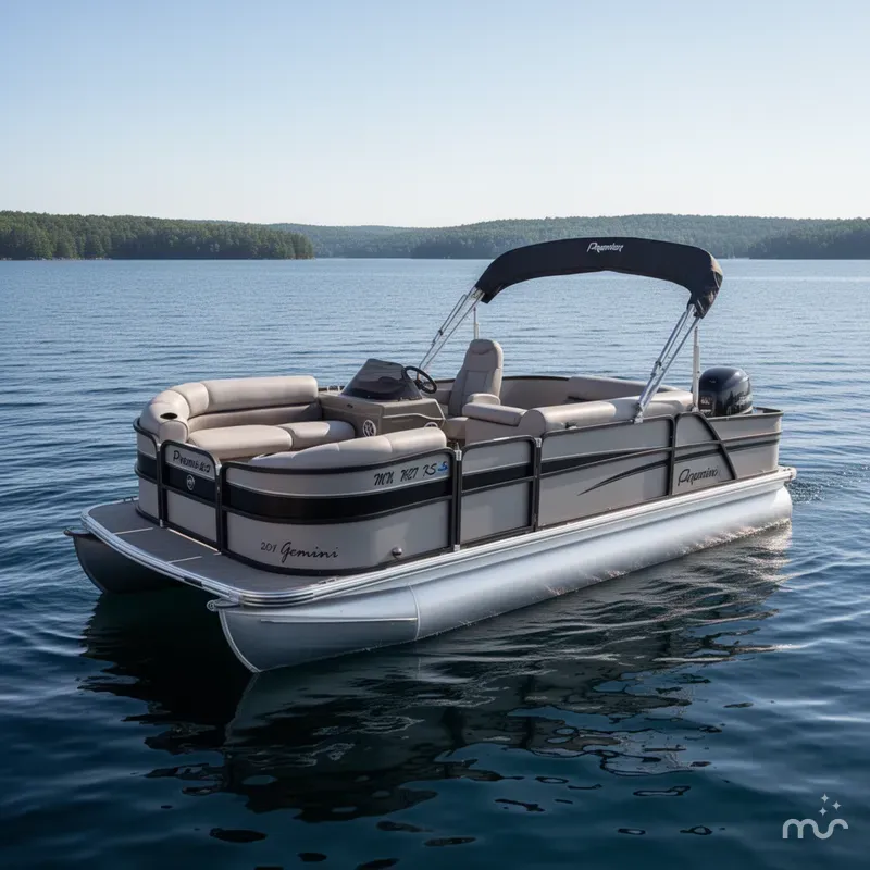 Slide: The Image of Premier 201 Gemini Fish 'n Cruise Pontoon 2011 - 2