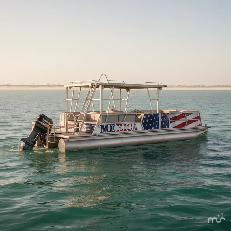 Slide: The Image of Pontoon 29 Beachcomber 1985 - 0