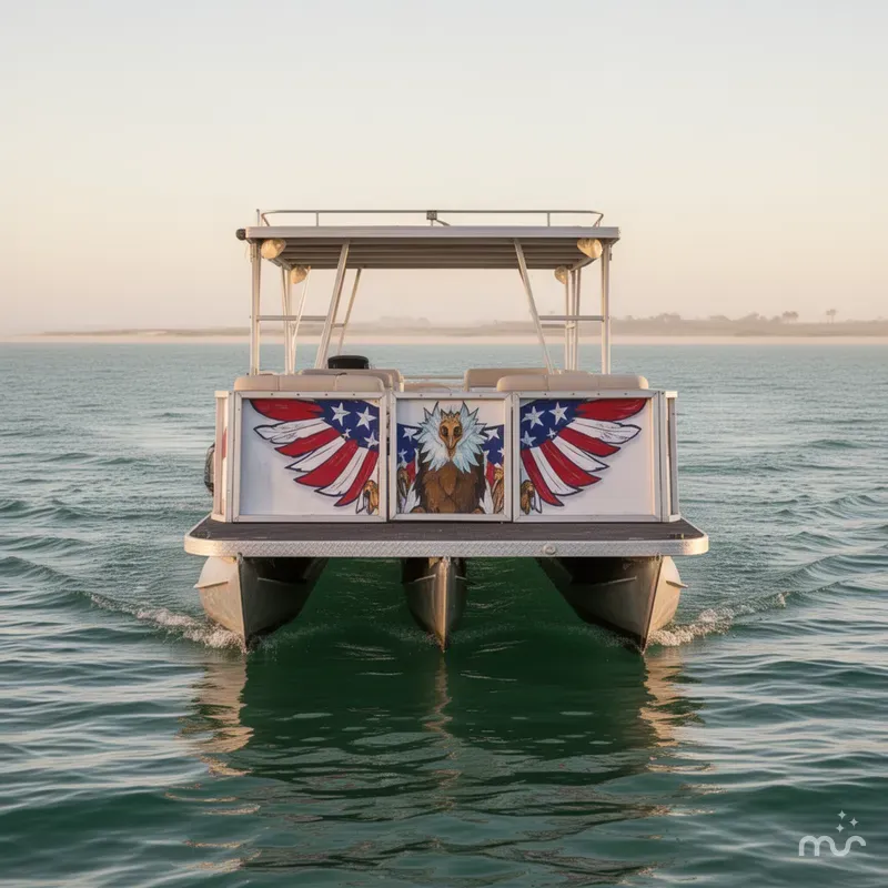 Slide: The Image of Pontoon 29 Beachcomber 1985 - 3