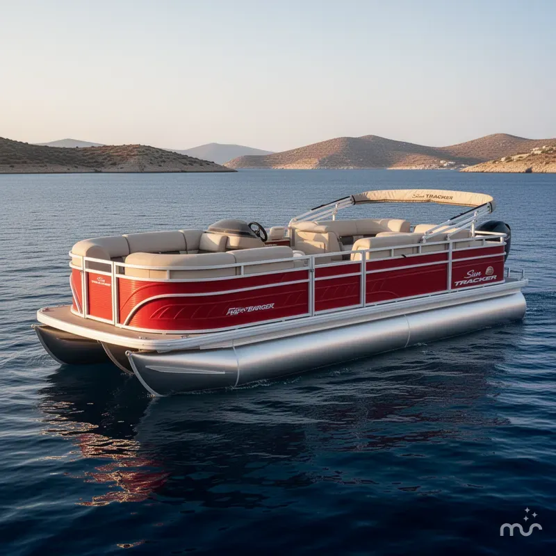 The Image of Sun Tracker Party Barge 22 RF DLX 2025 - 0