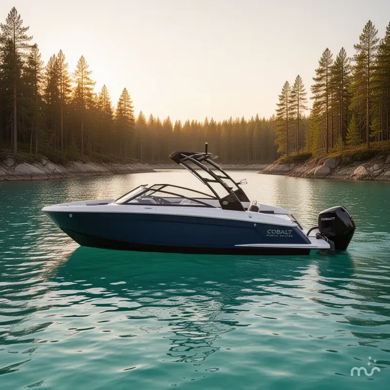 Slide: The Image of Cobalt R4 Outboard 2024 - 2