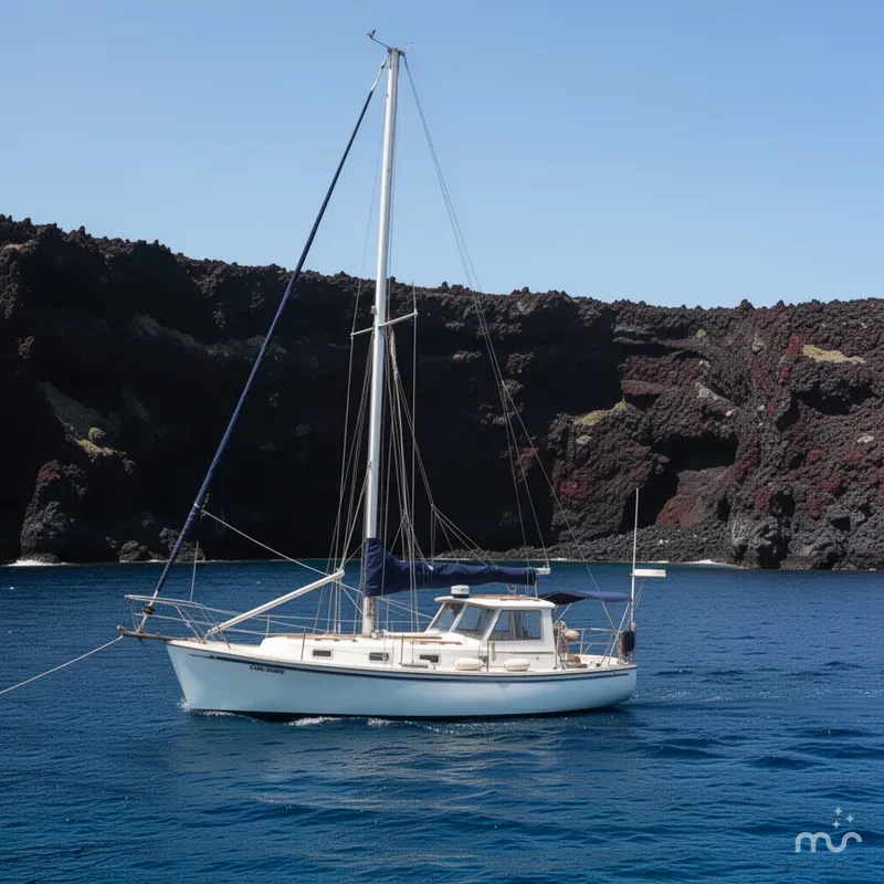 Slide: The Image of Cape Dory Motorsailer 300 1986 - 2