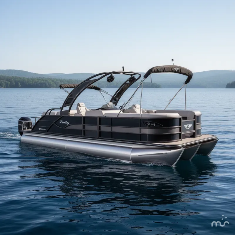 Slide: The Image of Bentley Pontoons Legacy 243 Swingback Dual Captain Full Tube Tower 2026 - 0