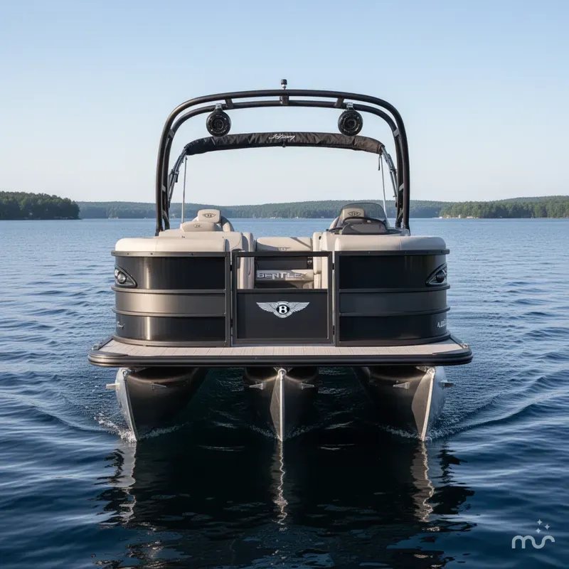 Slide: The Image of Bentley Pontoons Legacy 243 Swingback Dual Captain Full Tube Tower 2026 - 2