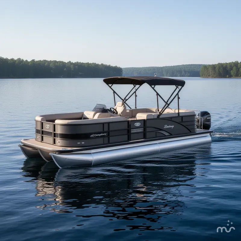 Slide: The Image of Bentley Pontoons Legacy 243 Swingback Dual Captain 3/4 Tube 2026 - 0
