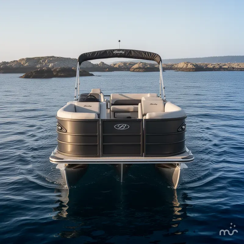 Slide: The Image of Bentley Pontoons Legacy 220 Swingback Pontoon & Honda 4-Stroke EFI 2026 - 3