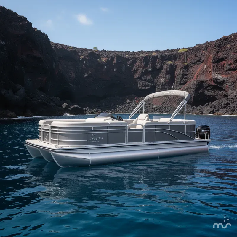 Slide: The Image of Avalon 21' Venture Platinum Quad Lounge w/ 60HP Mercury! 2026 - 1