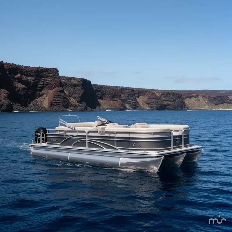 Slide: The Image of Avalon 21' Venture Platinum Quad Lounge w/ 60HP Mercury! 2026 - 2