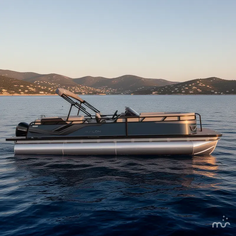 Slide: The Image of Avalon 25' Venture 85 Platinum Elite Windshield w/250HP! 2026 - 2