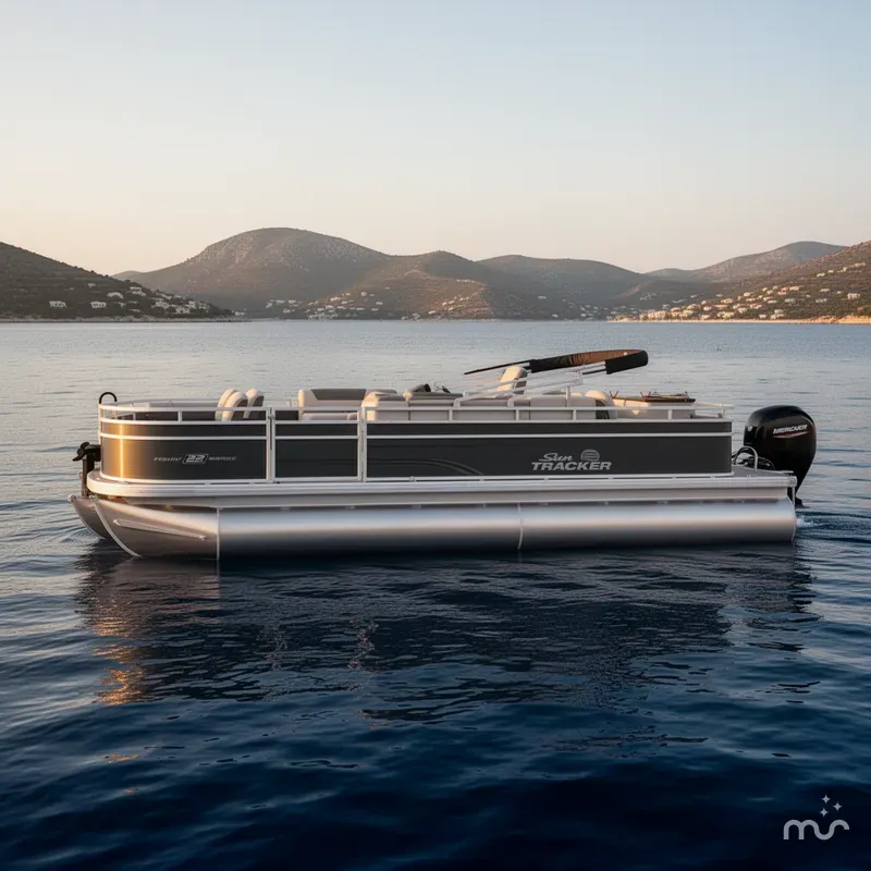 Slide: The Image of Sun Tracker Fishin' Barge 22 DLX 2026 - 2