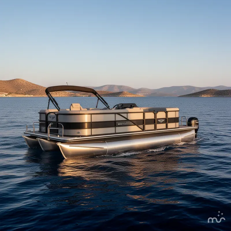 Slide: The Image of Bentley Pontoons Legacy 243 Navigator 2026 - 2