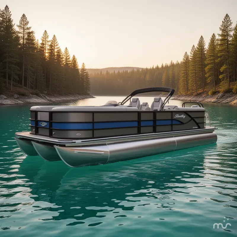 Slide: The Image of Bentley Pontoons Legacy 243 Navigator 2026 - 2