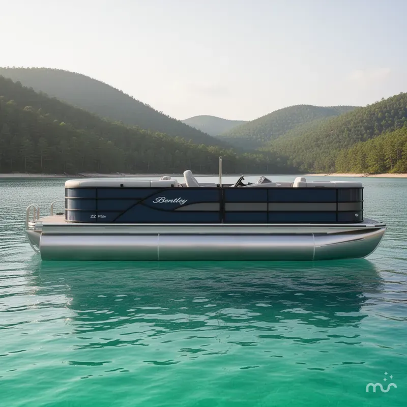 Slide: The Image of Bentley Pontoons Legacy 220 Fish Center Walk Thru 2025 - 2