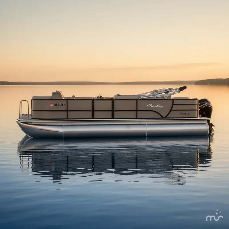 Slide: The Image of Bentley Pontoons 220 Fish 4 Point 2020 - 1