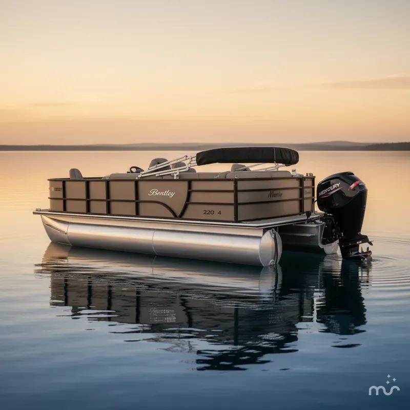 Slide: The Image of Bentley Pontoons 220 Fish 4 Point 2020 - 3