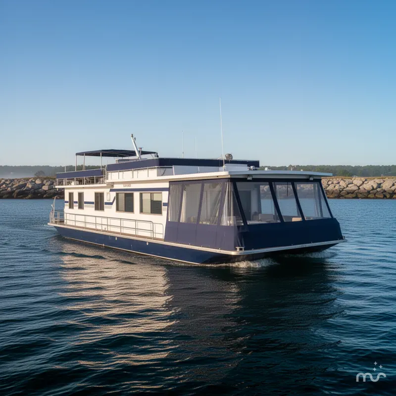 Slide: The Image of Jamestowner 16 x 63 Houseboat 1985 - 1