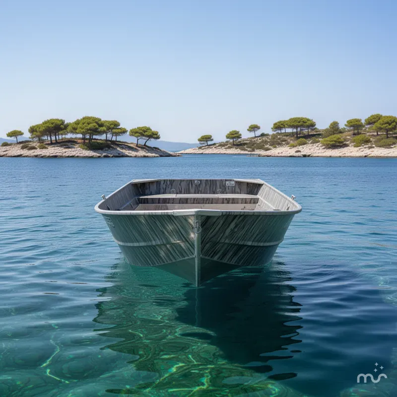 Slide: The Image of Smoker Craft 1448 jon boat, 20" transom with trailer 2025 - 1