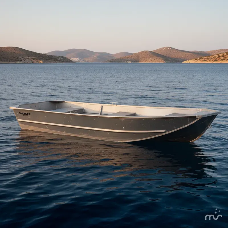 Slide: The Image of Smoker Craft 1448 jon boat, 14', 48" bottom width, 20" transom 2025 - 2