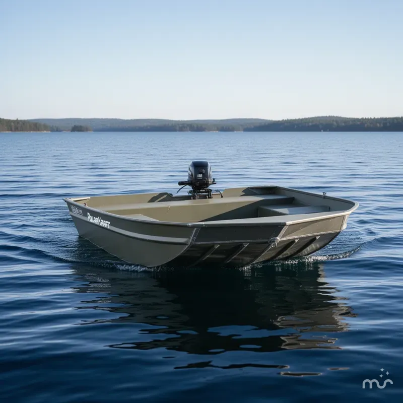 Slide: The Image of Polar Kraft 1648 Jon Boat, 15" transom with Trailer 2024 - 3