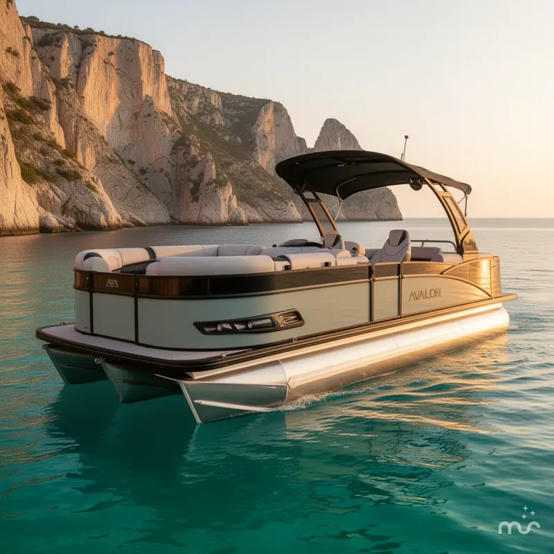 Slide: The Image of Avalon 2385 Catalina Quad Lounger, Tri Toon High Performance 2026 - 2