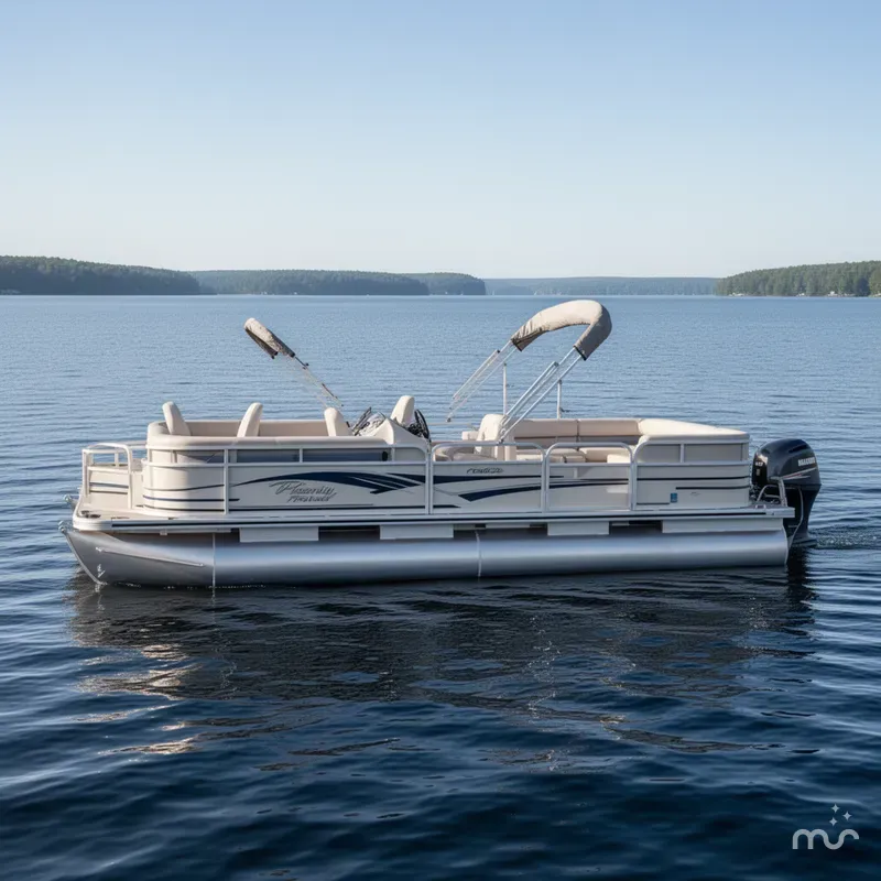 Slide: The Image of Weeres Family Fish Deluxe 220 Pontoon 2009 - 0