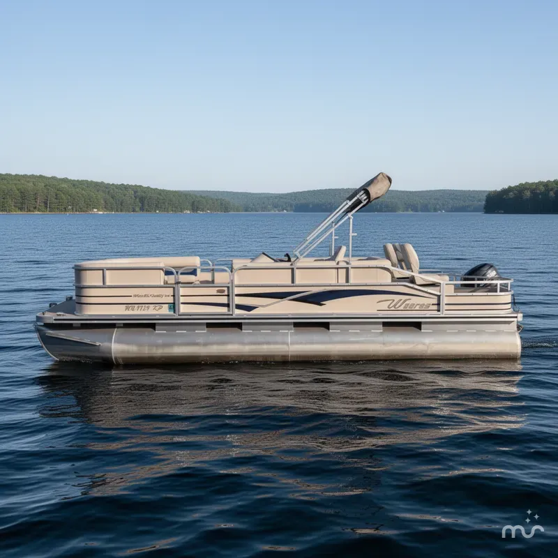Slide: The Image of Weeres Family Fish Deluxe 220 Pontoon 2009 - 1