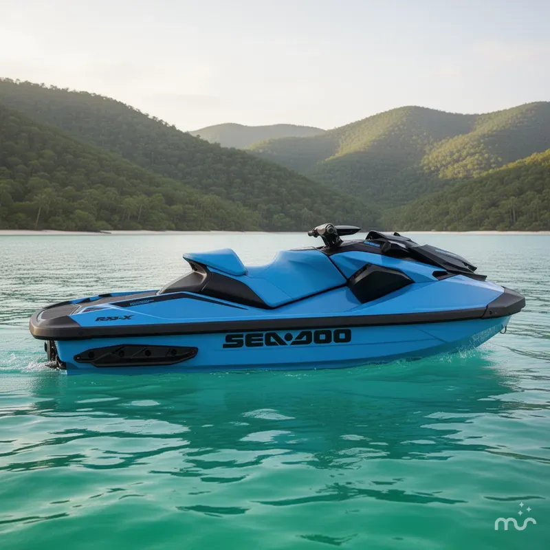 Slide: The Image of Sea-Doo RXP-X™ 325 Tech, BRP Premium A, iBR Gulfstream Blu 2026 - 2