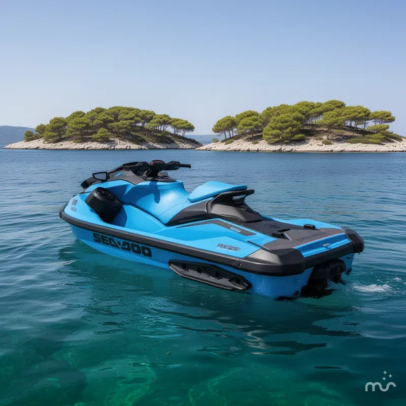 Slide: The Image of Sea-Doo RXP-X™ 325 Tech, BRP Premium A, iBR Gulfstream Blu 2026 - 3